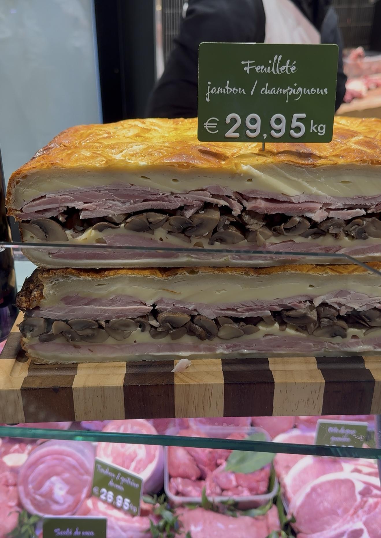 Feuilleté Jambon/champignons